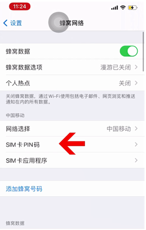 平武苹果14维修网分享如何给iPhone14的SIM卡设置密码 